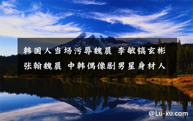 韩国人当场污辱魏晨 李敏镐玄彬张翰魏晨 中韩偶像剧男星身材人气pk