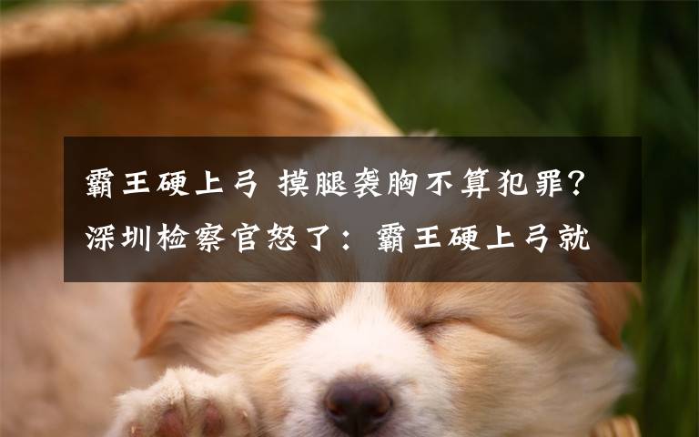 霸王硬上弓 摸腿袭胸不算犯罪？深圳检察官怒了：霸王硬上弓就是不行