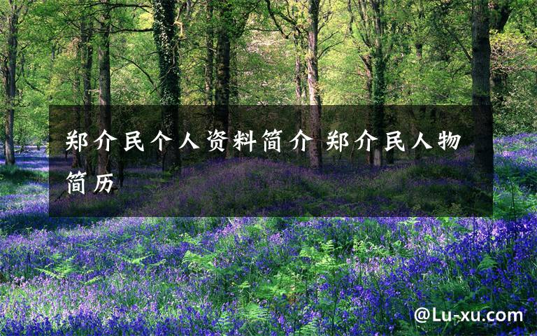 郑介民个人资料简介 郑介民人物简历