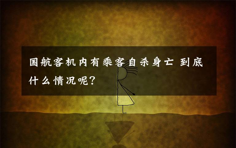 国航客机内有乘客自杀身亡 到底什么情况呢?