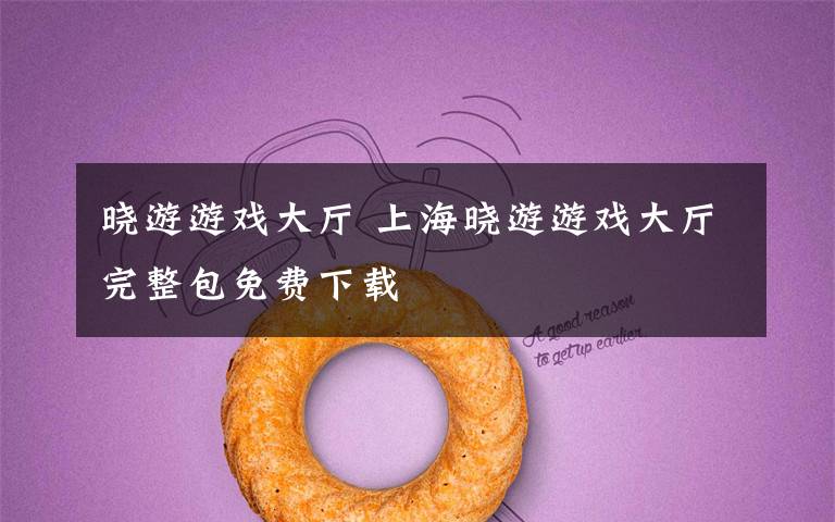 晓游游戏大厅 上海晓游游戏大厅完整包免费下载