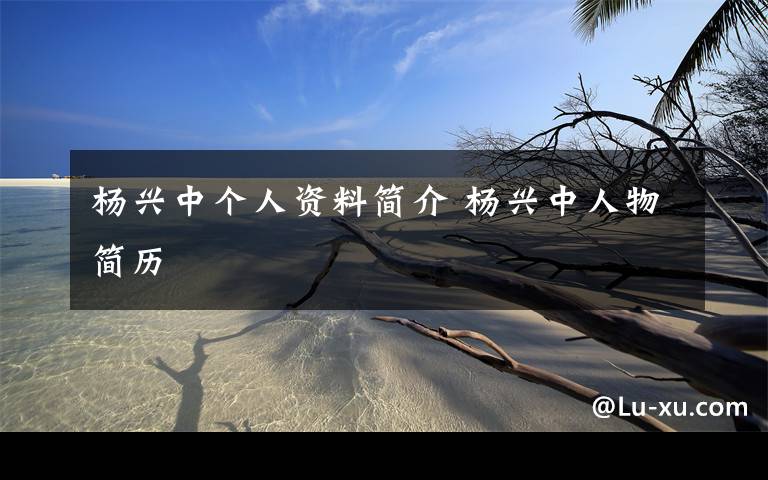 杨兴中个人资料简介 杨兴中人物简历