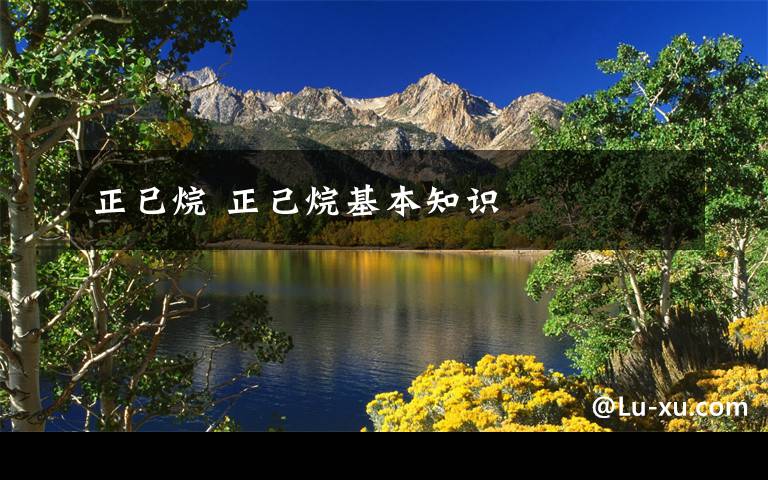 正已烷 正己烷基本知识