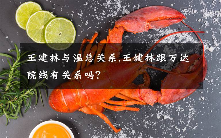 王建林与温总关系,王健林跟万达院线有关系吗?