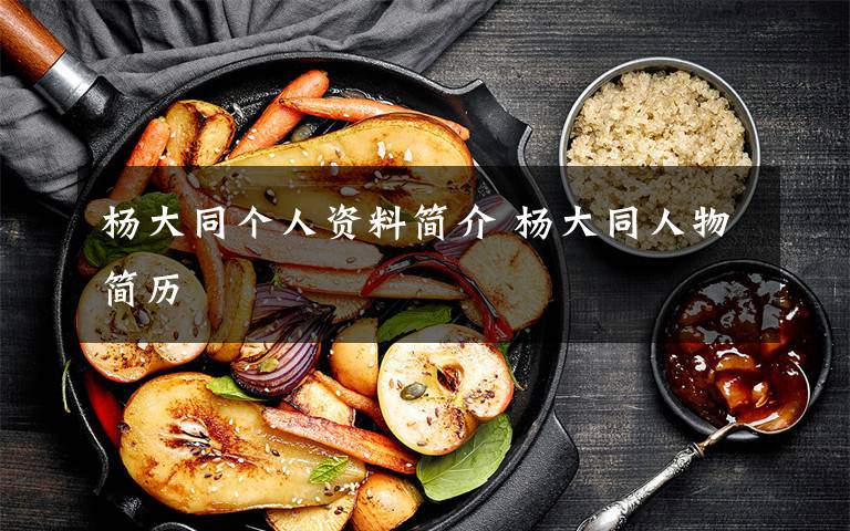 杨大同个人资料简介 杨大同人物简历