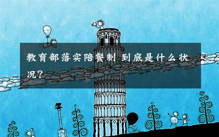 教育部落实陪餐制 到底是什么状况?