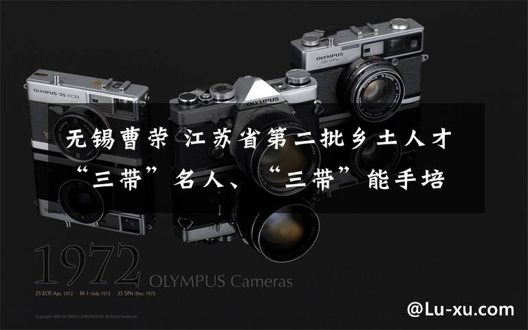 无锡曹荣 江苏省第二批乡土人才“三带”名人、“三带”能手培养对象公示