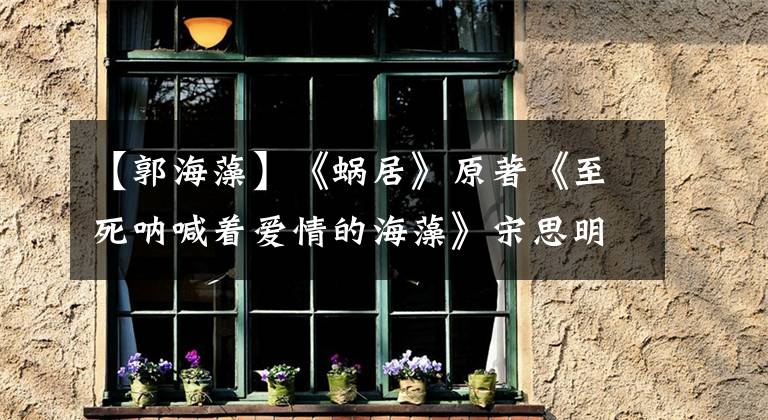 【郭海藻】《蜗居》原著《至死呐喊着爱情的海藻》宋思明:人性的丑陋,看他就行了。