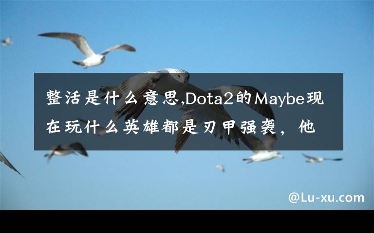 整活是什么意思,Dota2的Maybe现在玩什么英雄都是刃甲强袭,他这样是不是在
