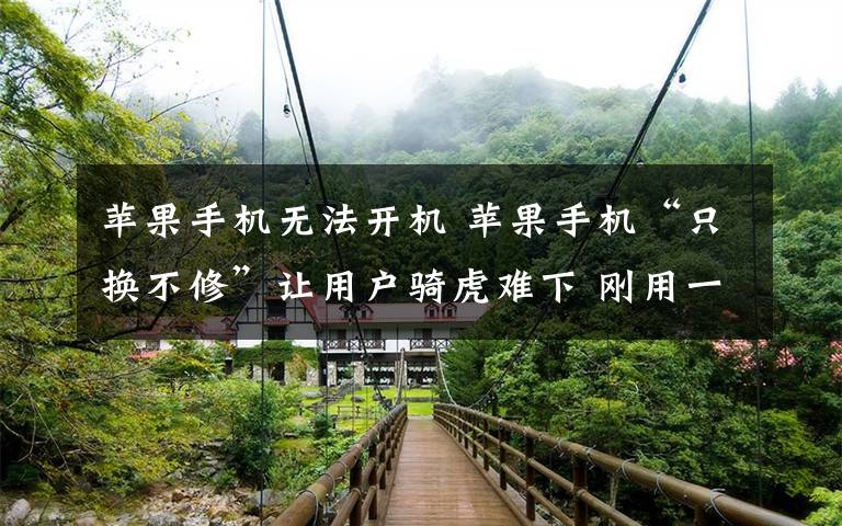 苹果手机无法开机 苹果手机“只换不修”让用户骑虎难下 刚用一年无法开机