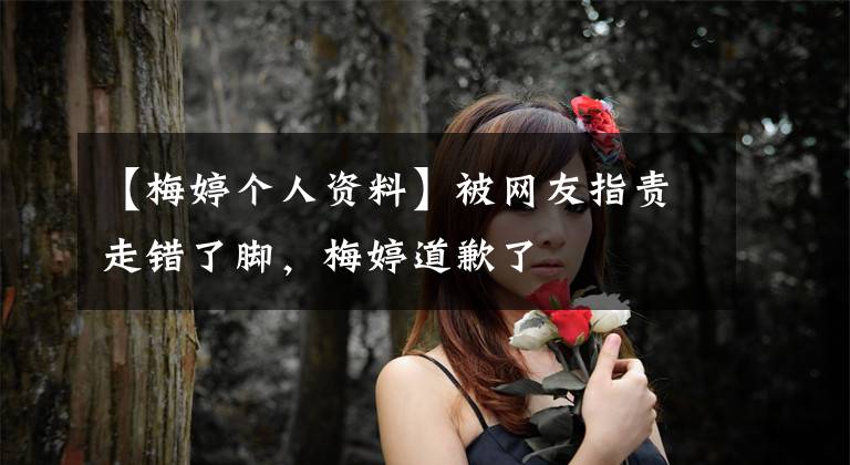 【梅婷个人资料】被网友指责走错了脚,梅婷道歉了