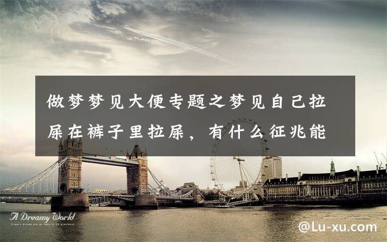 做梦梦见大便专题之梦见自己拉屎在裤子里拉屎,有什么征兆能得到好运吗?