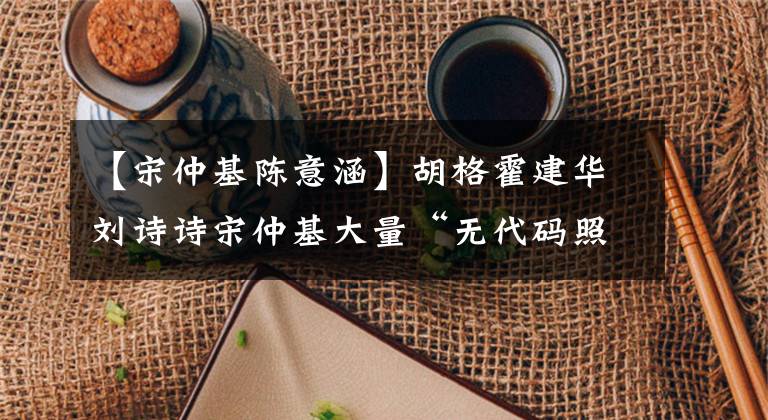 【宋仲基陈意涵】胡格霍建华刘诗诗宋仲基大量“无代码照片”公开，最后下跪