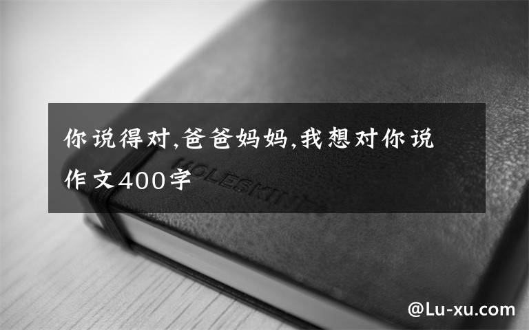 你说得对,爸爸妈妈,我想对你说作文400字