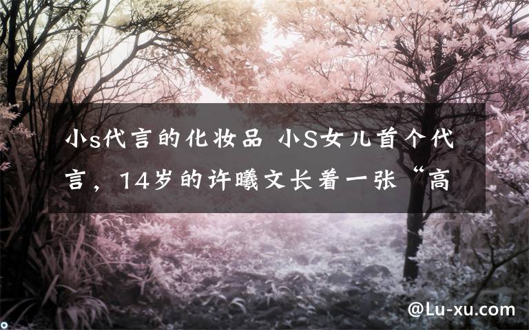 小s代言的化妆品 小S女儿首个代言,14岁的许曦文长着一张“高级脸”拍摄杂志游刃有余