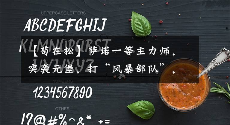 【苟在松】萨诺一等主力师,突袭元堡,打“风暴部队”,飞越海南成为先锋。