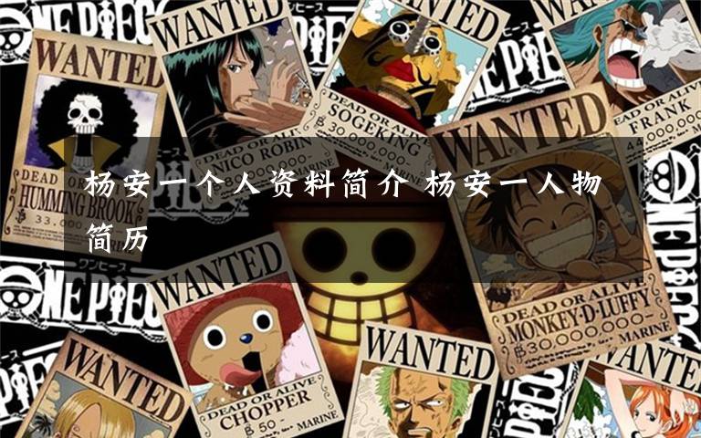 杨安一个人资料简介 杨安一人物简历