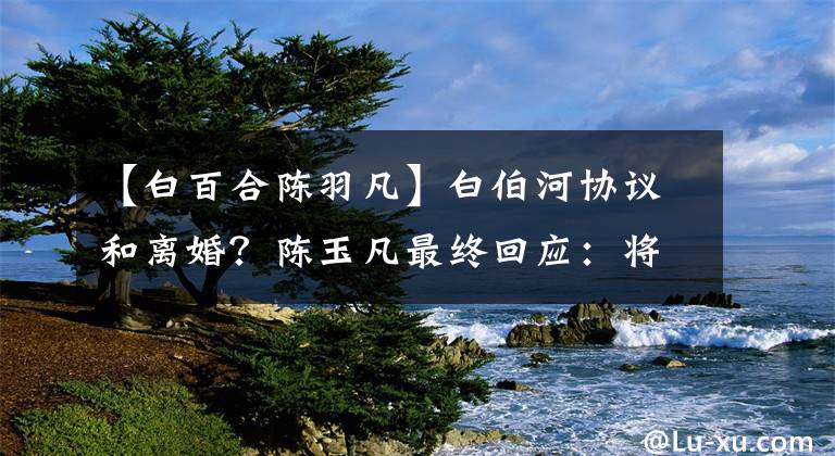 【白百合陈羽凡】白伯河协议和离婚?陈玉凡最终回应:将无限退出娱乐圈。