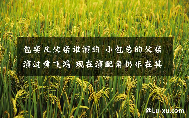 包奕凡父亲谁演的 小包总的父亲演过黄飞鸿 现在演配角仍乐在其中