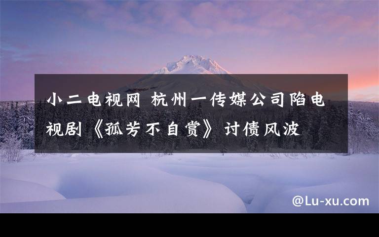 小二电视网 杭州一传媒公司陷电视剧《孤芳不自赏》讨债风波