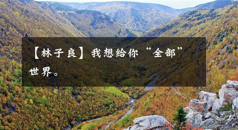 【林子良】我想给你“全部”世界。