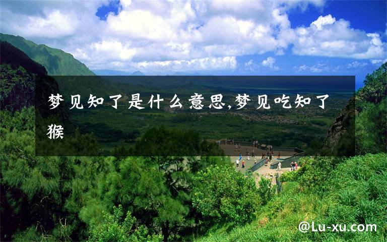 梦见知了是什么意思,梦见吃知了猴