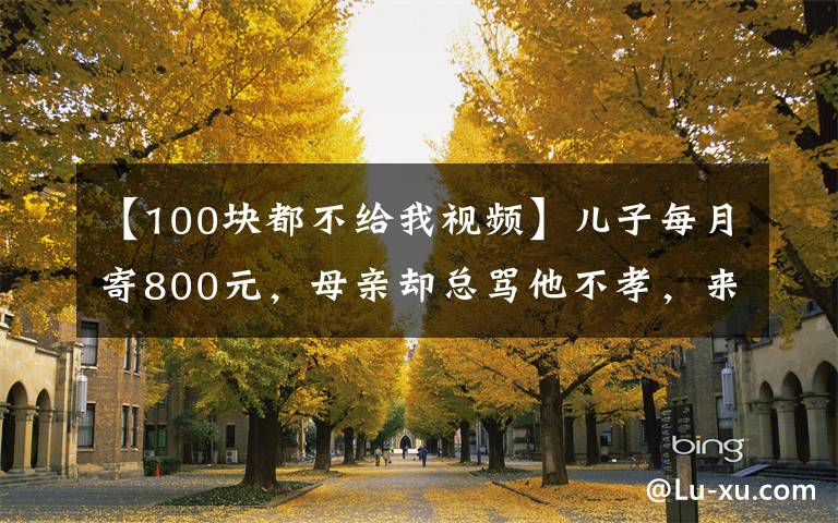 【100块都不给我视频】儿子每月寄800元,母亲却总骂他不孝,来了一车记者后真相大白