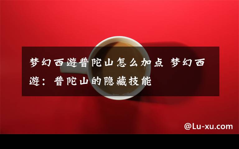梦幻西游普陀山怎么加点 梦幻西游:普陀山的隐藏技能