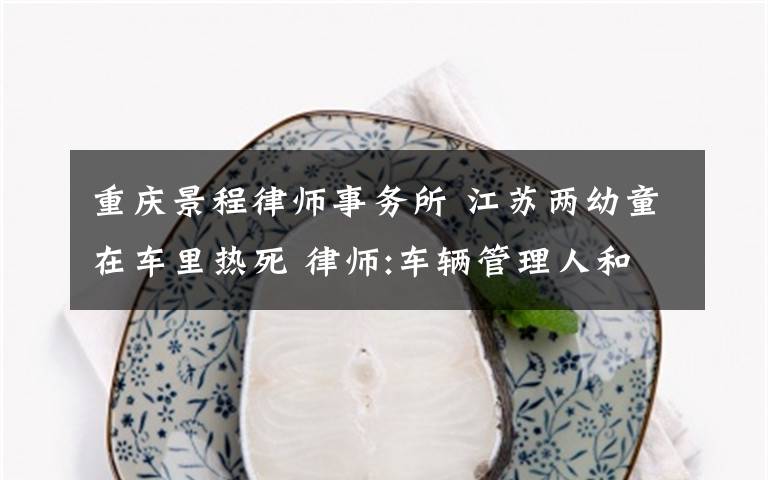 重庆景程律师事务所 江苏两幼童在车里热死 律师:车辆管理人和家长都有责任
