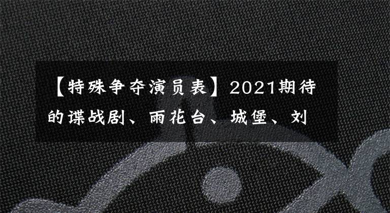 【特殊争夺演员表】2021期待的谍战剧、雨花台、城堡、刘云龙出演,有期待的吗?