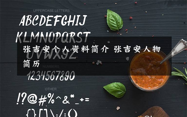 张吉安个人资料简介 张吉安人物简历