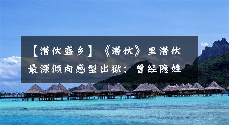 【潜伏盛乡】《潜伏》里潜伏最深倾向感型出狱：曾经隐姓埋名出演过40多部话剧，为了不被认可粘胡子，想把经验拍成剧情。