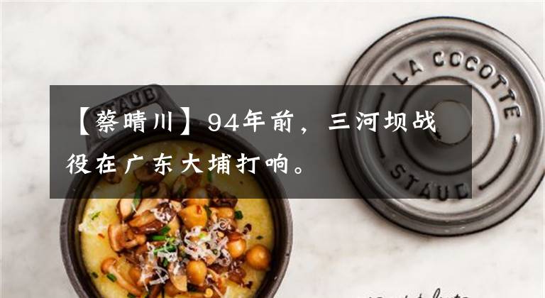 【蔡晴川】94年前,三河坝战役在广东大埔打响。