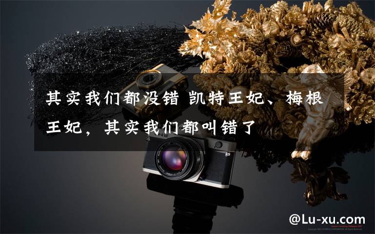 其实我们都没错 凯特王妃、梅根王妃,其实我们都叫错了