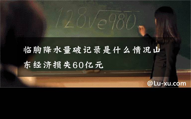 临朐降水量破记录是什么情况山东经济损失60亿元