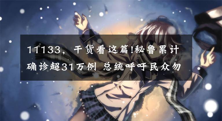 11133,干货看这篇!秘鲁累计确诊超31万例 总统呼吁民众勿放松警惕