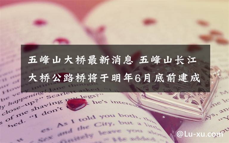 五峰山大桥最新消息 五峰山长江大桥公路桥将于明年6月底前建成通车