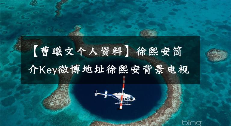 【曹曦文个人资料】徐熙安简介Key微博地址徐熙安背景电视剧作品成就经验
