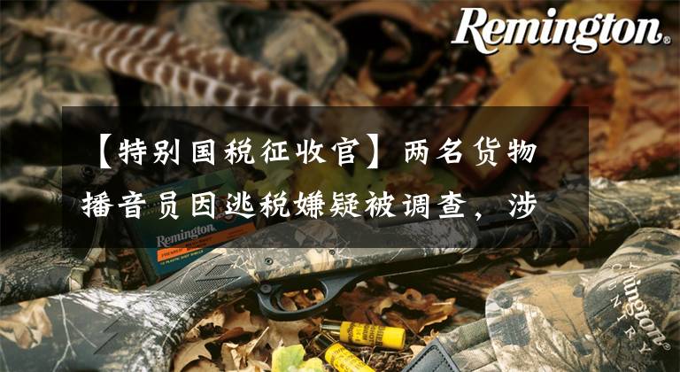 【特别国税征收官】两名货物播音员因逃税嫌疑被调查，涉税金额更大！国家税务总局已经出手了