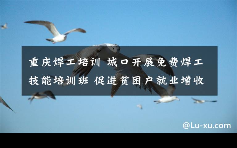 重庆焊工培训 城口开展免费焊工技能培训班 促进贫困户就业增收
