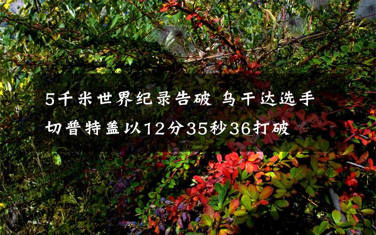 5千米世界纪录告破 乌干达选手切普特盖以12分35秒36打破