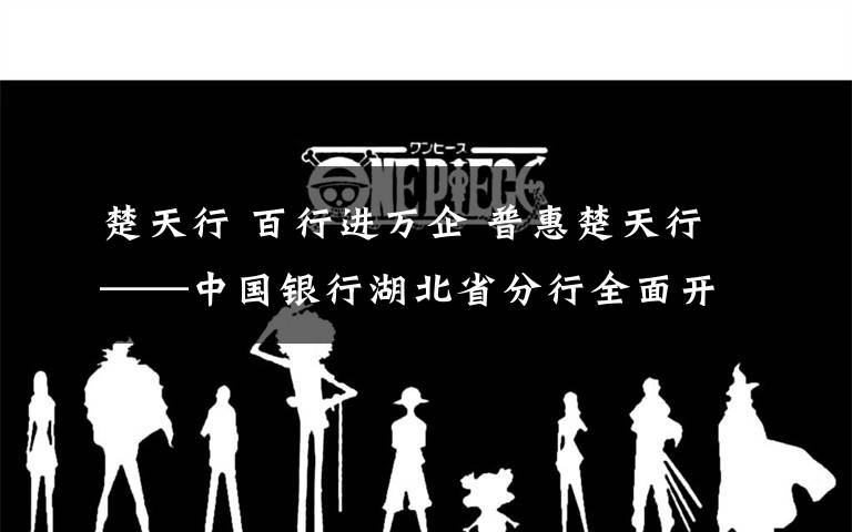 楚天行 百行进万企 普惠楚天行——中国银行湖北省分行全面开启“百行进万企”融资对接工作