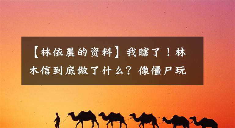 【林依晨的资料】我瞎了!林木信到底做了什么?像僵尸玩偶一样丑。……。