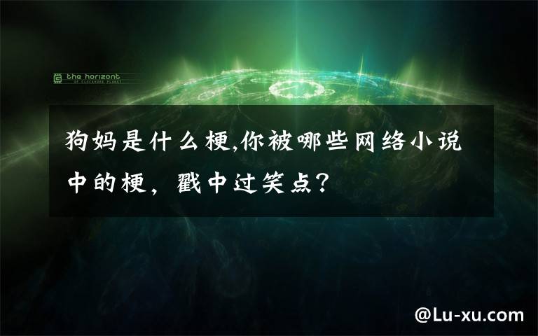 狗妈是什么梗,你被哪些网络小说中的梗，戳中过笑点？