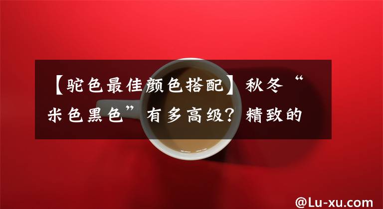 【驼色最佳颜色搭配】秋冬“米色黑色”有多高级？精致的女人都这么般配，优雅大方