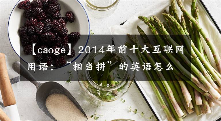 【caoge】2014年前十大互联网用语：“相当拼”的英语怎么说？
