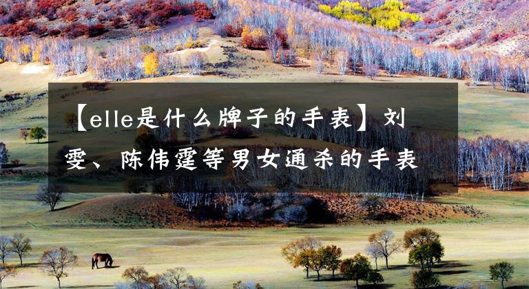 【elle是什么牌子的手表】刘雯、陈伟霆等男女通杀的手表到底在哪里?