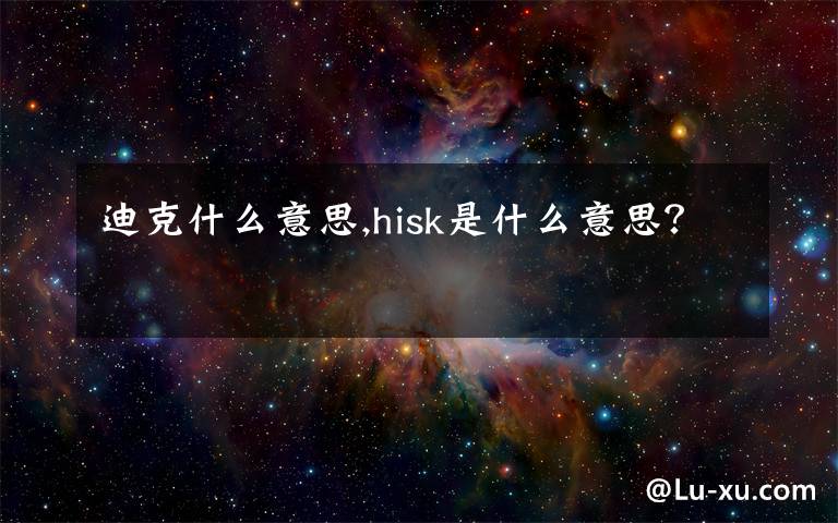 迪克什么意思,hisk是什么意思?