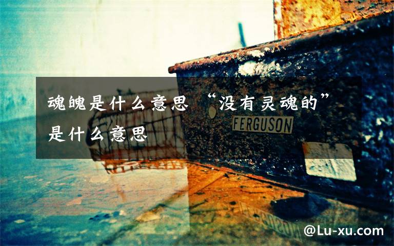 魂魄是什么意思 “没有灵魂的”是什么意思