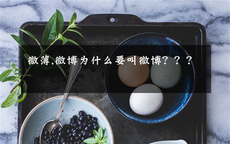 微薄,微博为什么要叫微博???